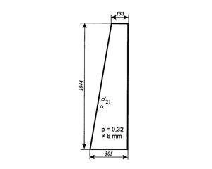 Szyba do ciągnika MF Massey Ferguson - szyba uchylna zielona 3389399M2