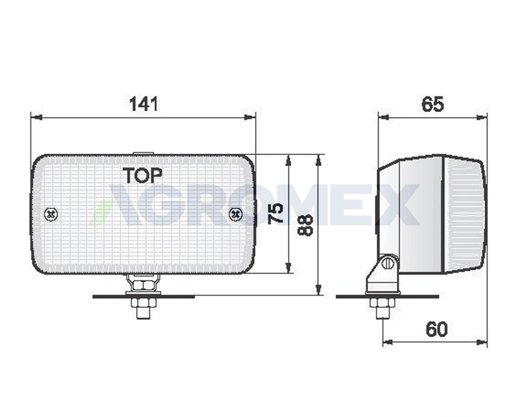 Lampa cofania, LA1 Wesem, biała 12V-24V