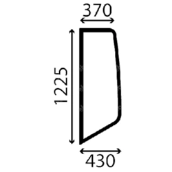 szyba Case - boczna lewa G2047052 (2914)
