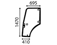 szyba do ciągnika Case - drzwi lewe 48028037