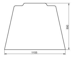 szyba Case - przednia E43992 (2404)