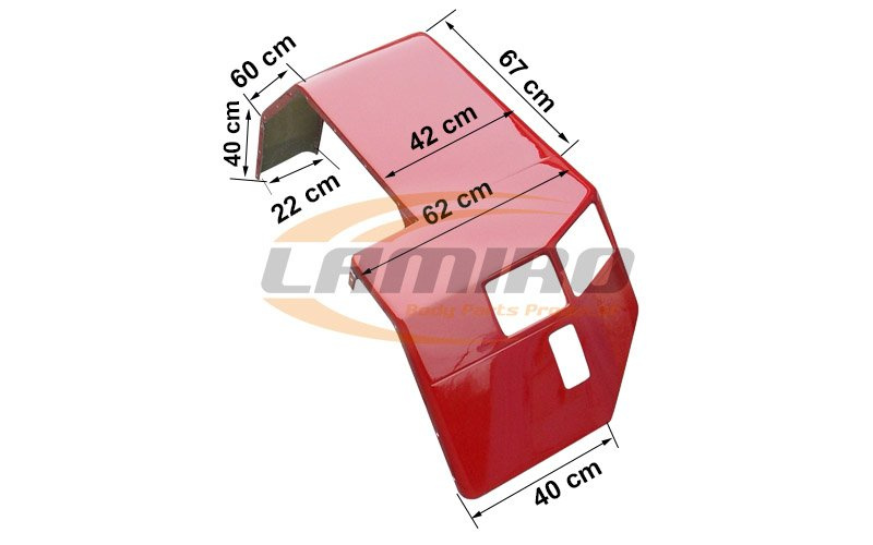 błotnik tylny lewy Case Maxxum laminat 1958611C3