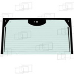 szyba Bomag - tylna górna ogrzewana 87608270