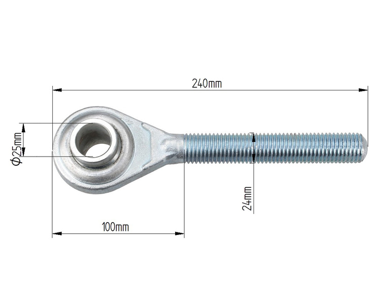 Główka łącznika centralnego Ursus C-360 prawa 46650050