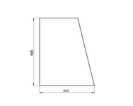 szyba JCB - drzwi górna 827/20266, 827/20267 bez nadruku (1664)