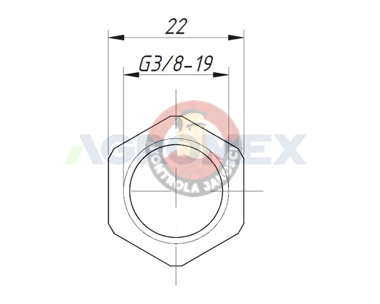 Szybkozłącze hydrauliczne wtyczka G3/8" BSP gwint wewnętrzny Waryński