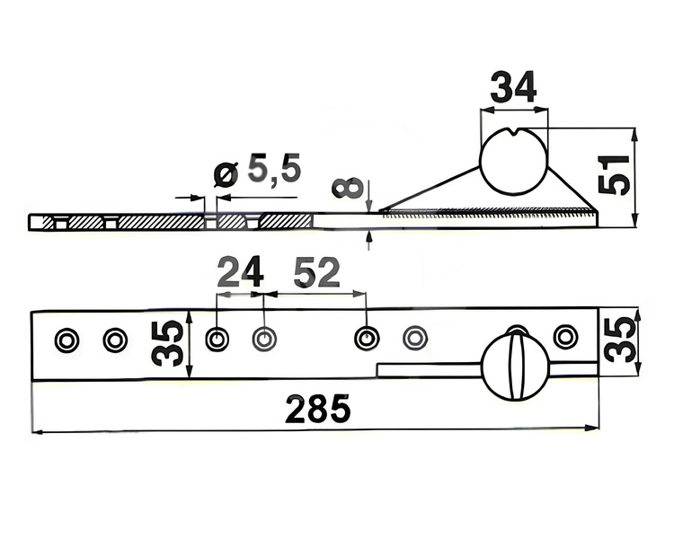 Główka kosy stary typ Claas 522190