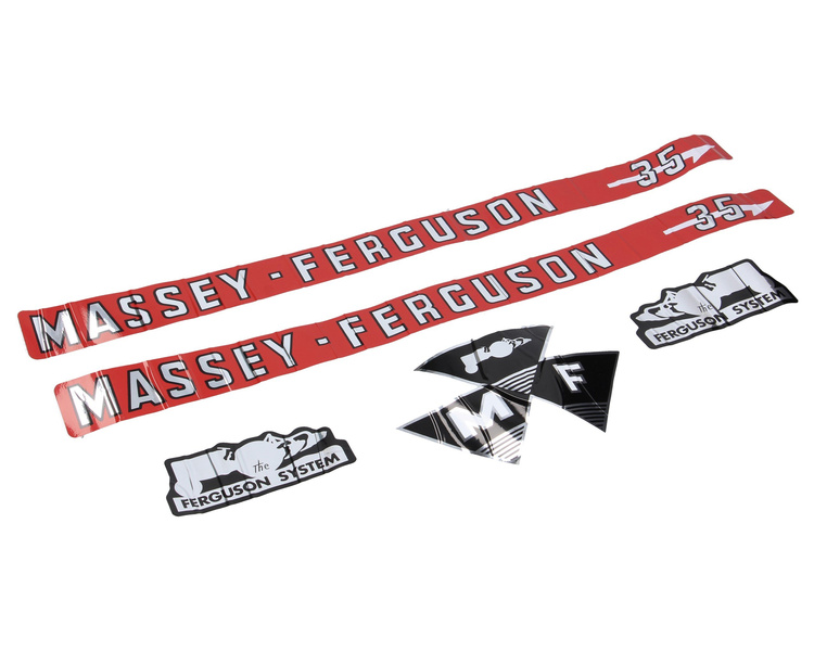 naklejka, logo na maskę Massey Ferguson MF 35 3406970M91