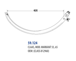 Iglica igła metalowa prasa Claas do drutu Markant 55 65 812960