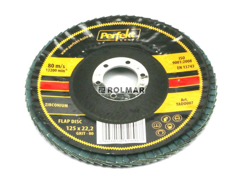 Tarcza do szlifierki 125 mm lamelkowa cyrkonowa GR60