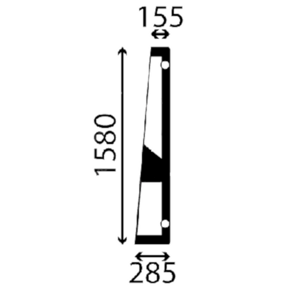 szyba Yanmar - drzwi tylna lewa 112804 (2979)