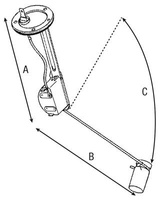 czujnik poziomu paliwa Case 1500494C92, 1500494R91