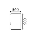 szyba Takeuchi - boczna prawa 05686-39513 (3999)