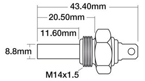 czujnik temperatury silnika Case, Fendt, Renault 7700520269, X830030053000