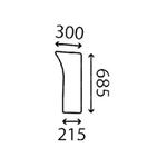 szyba Valtra - przednia dolna VA263217