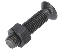 Śruba kpl. płużna dwunoskowa M12x50 mm kl.12.9 Waryński