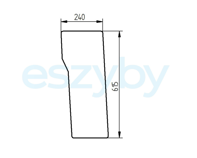 szyba Renault - przednia dolna 6005014583 (3563)