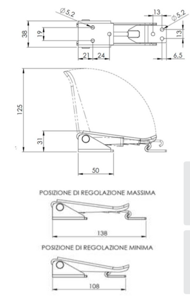 zamknięcie dźwigniowe klapy, plandeki