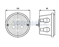 Lampa zespolona tylna prawa 12V-24V Ursus C-330