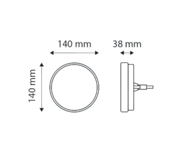 Zestaw lamp LED do przyczepy 3 funkcje z dynamicznym kierunkowskazem