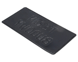 Tablica ostrzegawcza metalowa Teren Budowy szara 28x14 cm