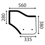 szyba Yanmar - drzwi dolna prawa 172527-67280