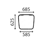 szyba Landini - dachowa 3692058M2