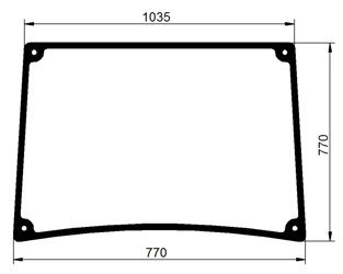 szyba Farmtrac - przednia (1694)
