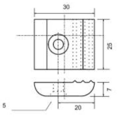 plastikowy przykręcany element do mocowania szyb 5905616709703