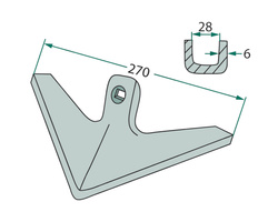 Gęsiostopka gęsiostópka 86014 Farmet 270mm