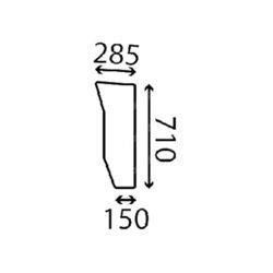 szyba do ciągnika John Deere - przednia dolna ER263330 (4508)