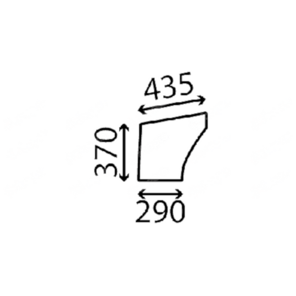 szyba Kubota - drzwi dolna lewa RG518-46720 (3772)