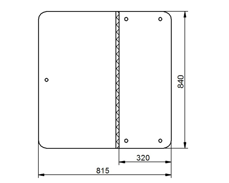 szyba ładowarka teleskopowa JCB - tylna 159/23300 (2447)