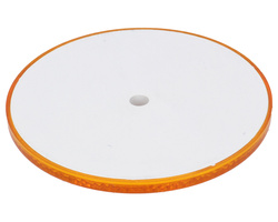 odblask pomarańczowy okrągły przykręcany 84mm