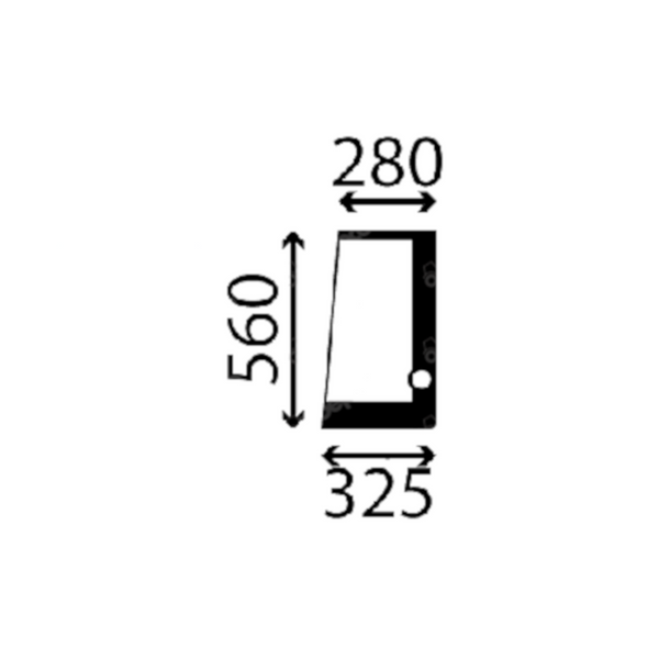 szyba Yanmar - drzwi tylna dolna lewa 113212 (3510)