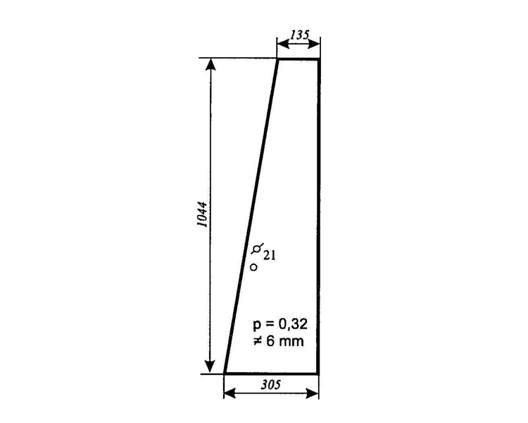 Szyba do ciągnika MF Massey Ferguson - szyba uchylna zielona 3389399M2