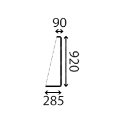szyba do ładowarki teleskopowej Claas - boczna przednia lewa 0003211000 (5014)