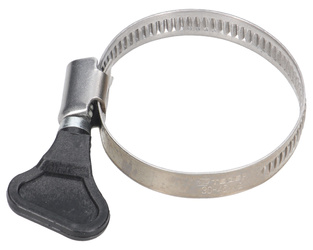 Opaska zaciskowa z pokrętłem 30-45 ślimakowa (obejma W2 - stal nierdzewna) szerkość 9mm TEGER