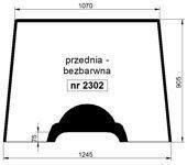szyba MF serie 4200 - przednia bezbarwna (2302)