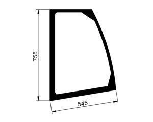szyba ładowarka teleskopowa CAT - boczna lewa 174-1042 (2334)