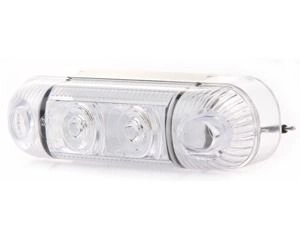 Lampa obrysowa LED 12 V - 24 V przednia biała