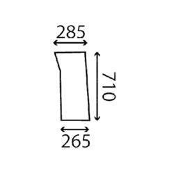 szyba do ciągnika John Deere - przednia dolna R129949