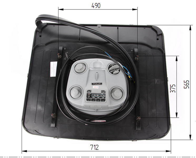 Klimatyzator dachowy do ciągnika, koparki, kombajnu 24V ResfriAgro