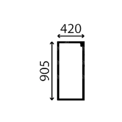 szyba Yanmar - boczna lewa 112154 (4593)