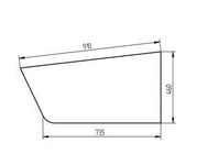 szyba ładowarka teleskopowa Manitou - drzwi dolna 182097 (2636)