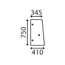 szyba Yanmar - boczna 172527-68210
