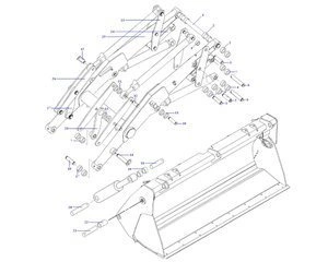 Tuleja ramienia przedniego CAT 430 432 434 436 438 40x53.5x20 9R1496