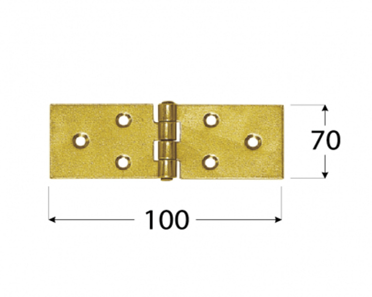 Zawias budowlany 100x70x1,5 klapy skrzynie domax