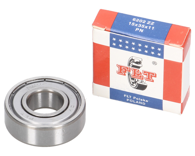 Łożysko kulkowe 6202 ZZ FŁT 15x35x11mm