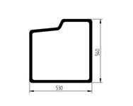 szyba Bobcat - drzwi dolna 7170289 (2752)